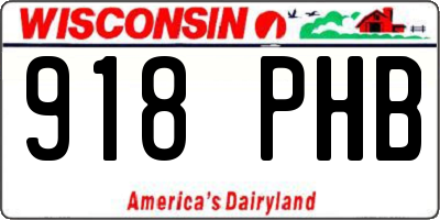 WI license plate 918PHB