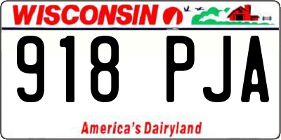 WI license plate 918PJA