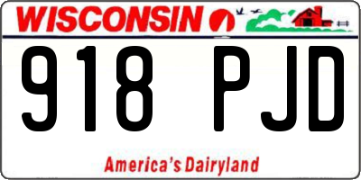 WI license plate 918PJD