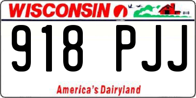 WI license plate 918PJJ
