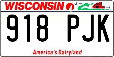 WI license plate 918PJK