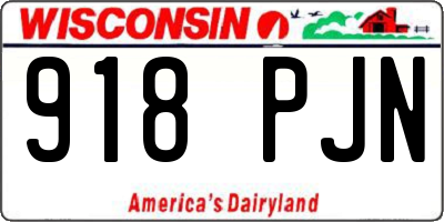WI license plate 918PJN