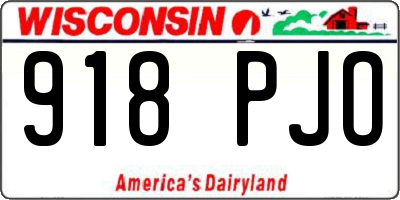 WI license plate 918PJO
