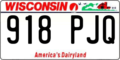 WI license plate 918PJQ