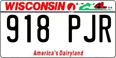 WI license plate 918PJR