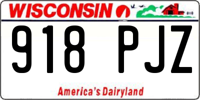 WI license plate 918PJZ