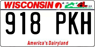 WI license plate 918PKH