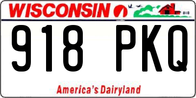 WI license plate 918PKQ