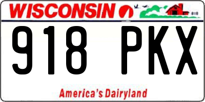 WI license plate 918PKX