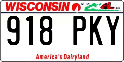 WI license plate 918PKY