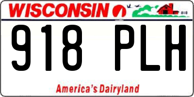 WI license plate 918PLH