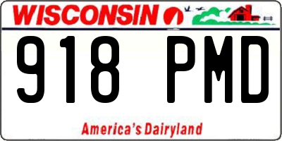 WI license plate 918PMD