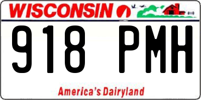 WI license plate 918PMH