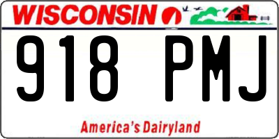 WI license plate 918PMJ