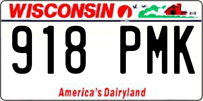 WI license plate 918PMK
