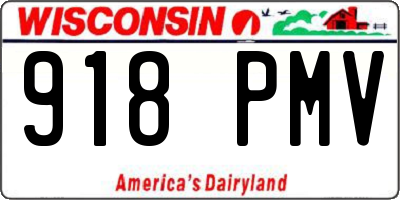 WI license plate 918PMV