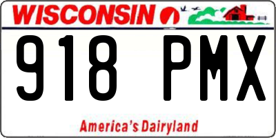 WI license plate 918PMX