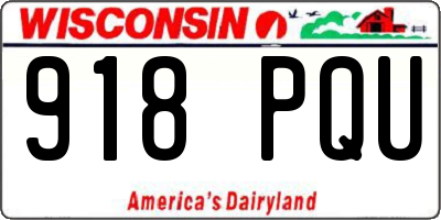 WI license plate 918PQU