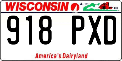 WI license plate 918PXD