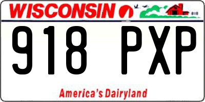 WI license plate 918PXP