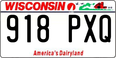 WI license plate 918PXQ