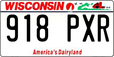 WI license plate 918PXR