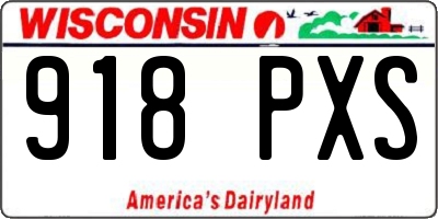 WI license plate 918PXS