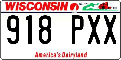 WI license plate 918PXX