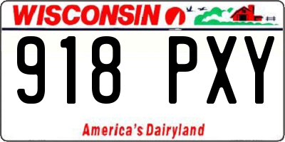 WI license plate 918PXY