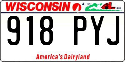 WI license plate 918PYJ