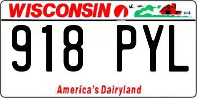 WI license plate 918PYL