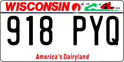WI license plate 918PYQ
