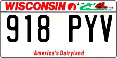 WI license plate 918PYV