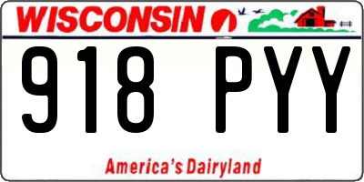 WI license plate 918PYY