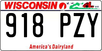WI license plate 918PZY
