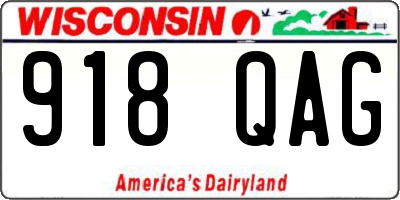 WI license plate 918QAG