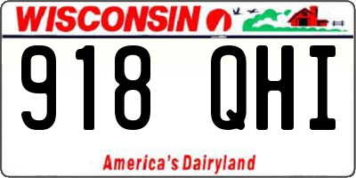 WI license plate 918QHI