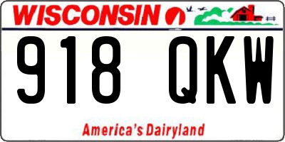 WI license plate 918QKW