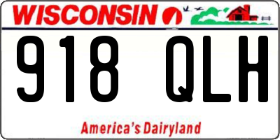 WI license plate 918QLH