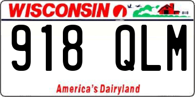 WI license plate 918QLM