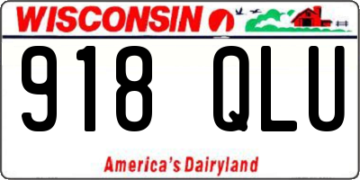 WI license plate 918QLU