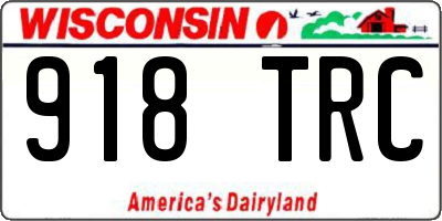 WI license plate 918TRC