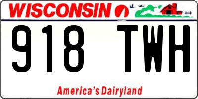WI license plate 918TWH