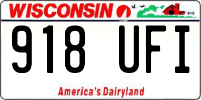 WI license plate 918UFI