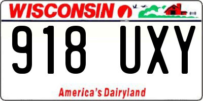 WI license plate 918UXY