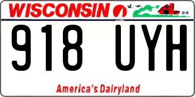 WI license plate 918UYH