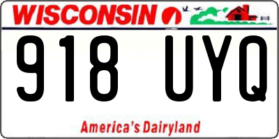 WI license plate 918UYQ
