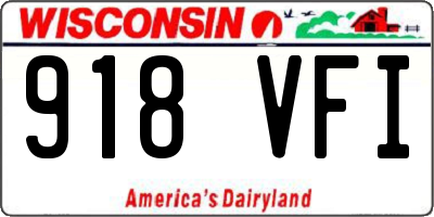 WI license plate 918VFI