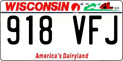 WI license plate 918VFJ