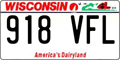 WI license plate 918VFL